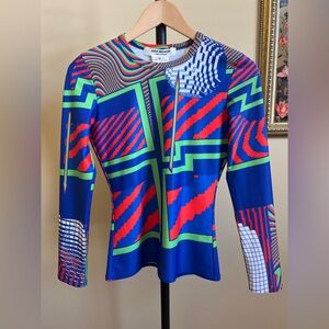 Junya Watanabe Top for Comme des Garcons Long Sleeves Multicolor Size M